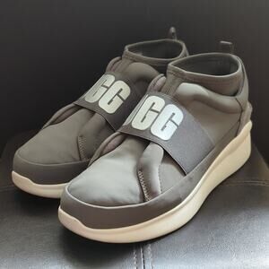 UGG Neutra Neoprene Leather Stretch Pull On Comfort Platform Sneaker Size 9.5